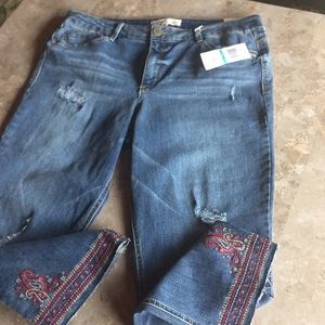 democracy embroidered jeans
